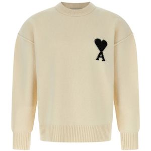 Ami Paris, Heren, Truien, Beige, Maat: XL Wol,