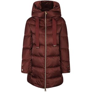 Herno - A-Shape - Donsjas - Rood - Waterafstotend - Capuchon