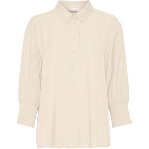 Cream, Dames, Blouses & Shirts, Beige, Maat: XS Nylon,