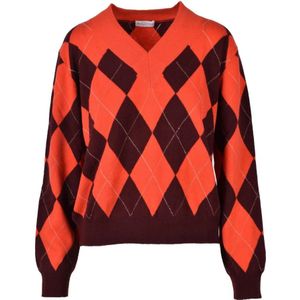 Ballantyne, Dames, Truien, Oranje, Maat: S Kasjmier,