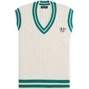 Fred Perry, Dames, Truien, Wit, Maat: S Katoen,