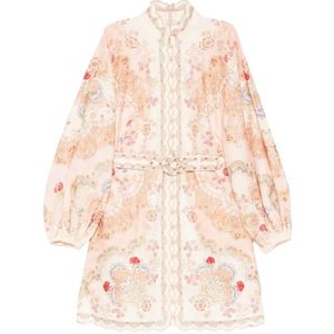 Zimmermann, Dames, Jurken, Veelkleurig, Maat: M Linnen,