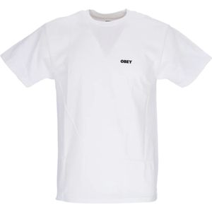 Obey, Heren, Tops, Wit, Maat: XL Katoen,