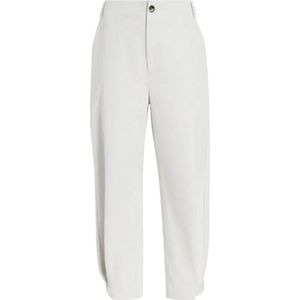 Proenza Schouler, Dames, Broeken, Grijs, Maat: L Gabardine,