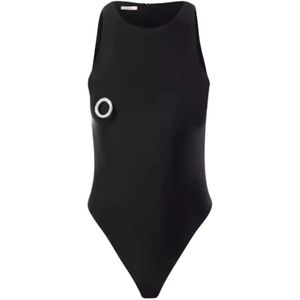 Nué, Dames, Tops, Zwart, Maat: S Polyamide,