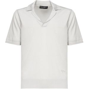 Dolce & Gabbana, Heren, Tops, Grijs, Maat: XL Zijde,