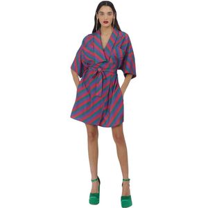 Silvian Heach, Dames, Jurken, Veelkleurig, Maat: 2XS Poliester,