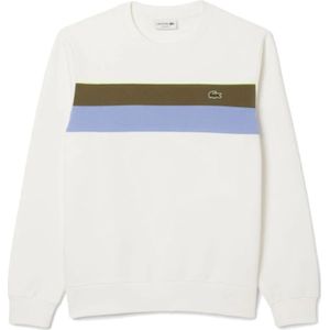 Lacoste, Heren, Sweatshirts & Hoodies, Wit, Maat: S Katoen,