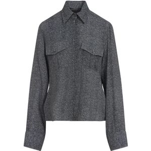 Ermanno Scervino, Dames, Jassen, Grijs, Maat: XS Viscose,