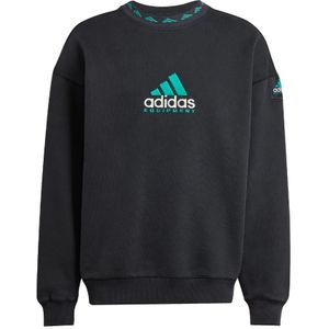 Adidas - EQT Washed Crew Black - Sweater - Zwart - 97% Katoen, 3% Elastaan