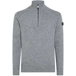 Peuterey Zachte wollen trui met hoge kraag , Gray , Heren , Maat: 2XL