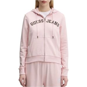 Guess, Dames, Sweatshirts & Hoodies, Roze, Maat: S
