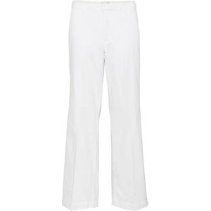 My Essential Wardrobe, Dames, Broeken, Wit, Maat: M L32 Katoen,