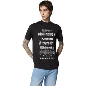 Richmond - Heren T-shirt - Zwart - Grafische Print - Katoen