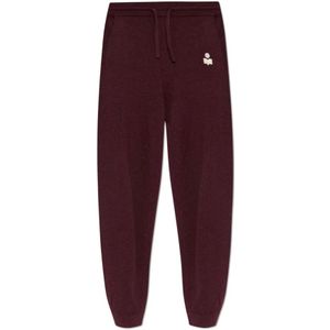 Isabel Marant, Dames, Broeken, Rood, Maat: 2XS Wol,
