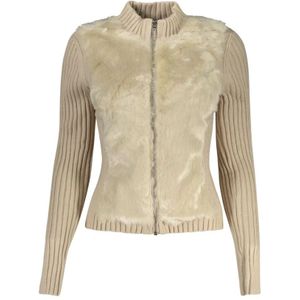 Guess - Fur Mix Zip FRNT Mila - Damesvest - Cardigan