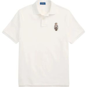 Polo Ralph Lauren - 710P00082001 - Polo - Wit - Custom Slim Fit - Korte Mouwen