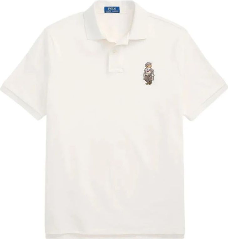 Polo Ralph Lauren - 710P00082001 - Polo - Wit - Custom Slim Fit - Korte Mouwen