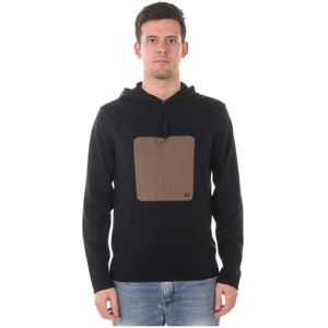 Armani Jeans, Heren, Sweatshirts & Hoodies, Blauw, Maat: XL Acryl,