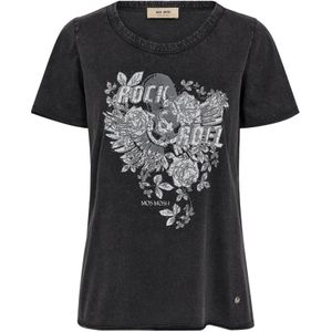 MOS Mosh, Dames, Tops, Zwart, Maat: XS Katoen,