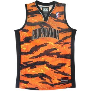 Propaganda, Heren, Tops, Oranje, Maat: XS Poliester,