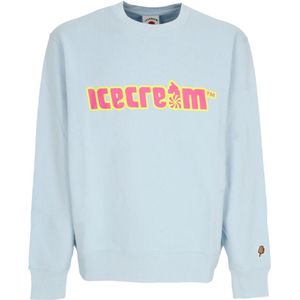Icecream, Heren, Sweatshirts & Hoodies, Blauw, Maat: M Katoen,