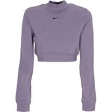Nike, Dames, Sweatshirts & Hoodies, Paars, Maat: M Katoen,