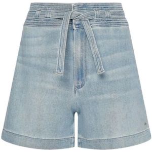 Tommy Hilfiger, Dames, Korte broeken, Blauw, Maat: W28 Denim,