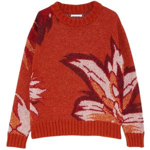 Patrizia Pepe, Dames, Truien, Rood, Maat: M Acryl,