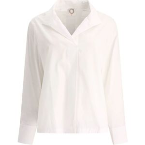 Ines de la Fressange Paris, Dames, Blouses & Shirts, Wit, Maat: XS Katoen,