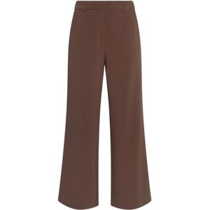 Moss Copenhagen, Dames, Broeken, Bruin, Maat: L Linnen,
