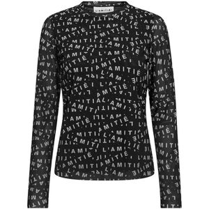 Haute L'Amitié, Dames, Tops, Zwart, Maat: XS Poliester,