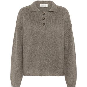 My Essential Wardrobe - Paloma - Oversized Gebreide Pullover - Polokraag