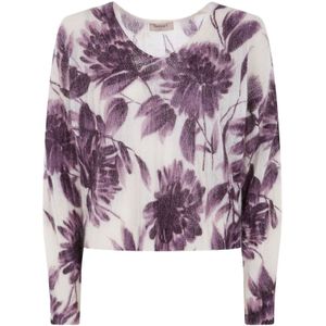 Twinset, Dames, Truien, Veelkleurig, Maat: S Wol,