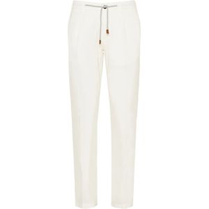 Eleventy, Heren, Broeken, Wit, Maat: W34 Katoen,