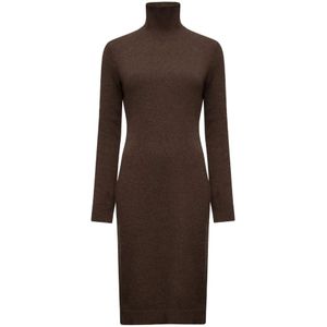 MM6 Maison Margiela, Dames, Jurken, Bruin, Maat: S Wol,