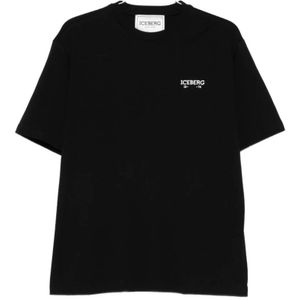 Iceberg, Heren, Tops, Zwart, Maat: M