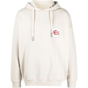 Emporio Armani, Heren, Sweatshirts & Hoodies, Wit, Maat: S Katoen,