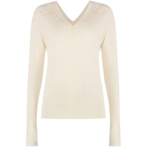 Calvin Klein, Dames, Truien, Beige, Maat: S Wol,