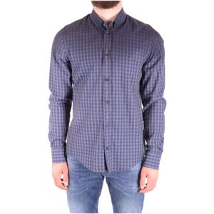 Dondup, Heren, Overhemden, Blauw, Maat: S Katoen,