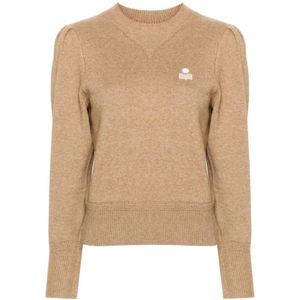 Isabel Marant, Dames, Truien, Bruin, Maat: 2XS Katoen,