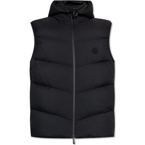 Moncler, Heren, Jassen, Zwart, Maat: 2XL Polyamide,