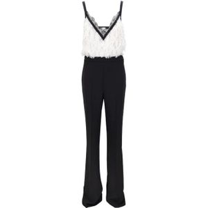 Elisabetta Franchi, Dames, Jumpsuits & Playsuits, Zwart, Maat: XL