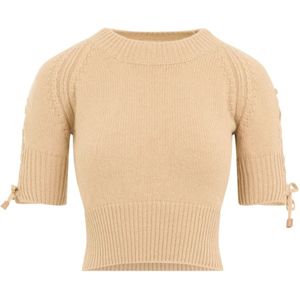 Ermanno Scervino, Dames, Truien, Bruin, Maat: 2XS Kasjmier,