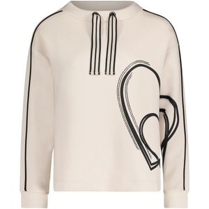 Betty Barclay, Dames, Sweatshirts & Hoodies, Wit, Maat: S