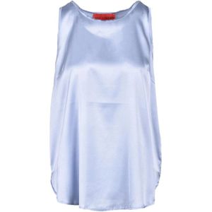 Wild Cashmere, Dames, Tops, Blauw, Maat: XS Zijde,