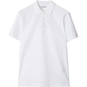 Burberry, Heren, Tops, Wit, Maat: S Katoen,