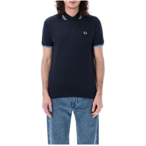 Fred Perry, Heren, Tops, Blauw, Maat: 4XS Katoen,