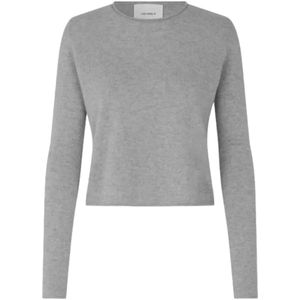 Lisa Yang, Dames, Truien, Grijs, Maat: M Kasjmier,