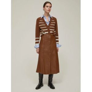 Pennyblack, Dames, Rokken, Bruin, Maat: XS Leer,